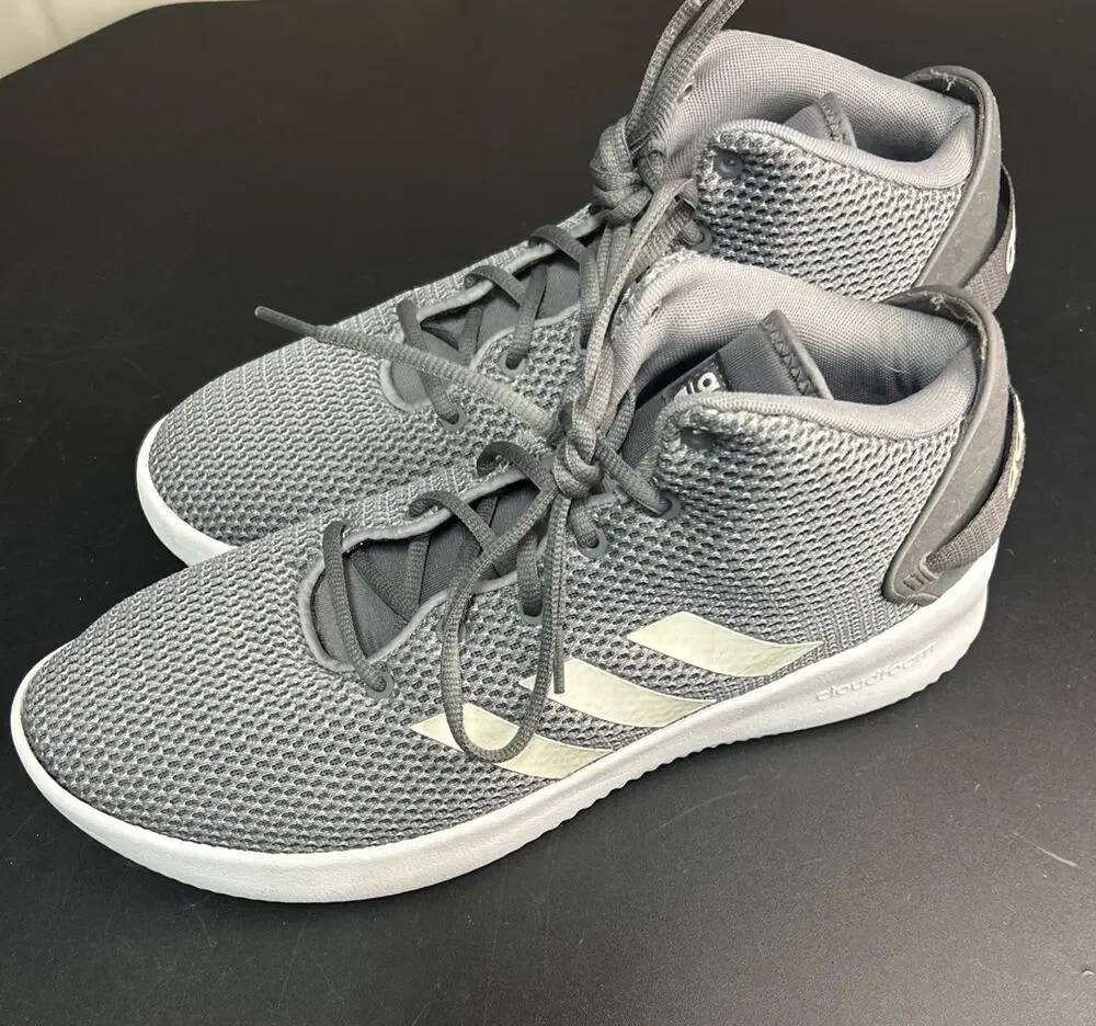 Men's Adidas Cloudfoam 2019 HWA 1Y3001 Gray Low Top Athletic Shoes Size 12